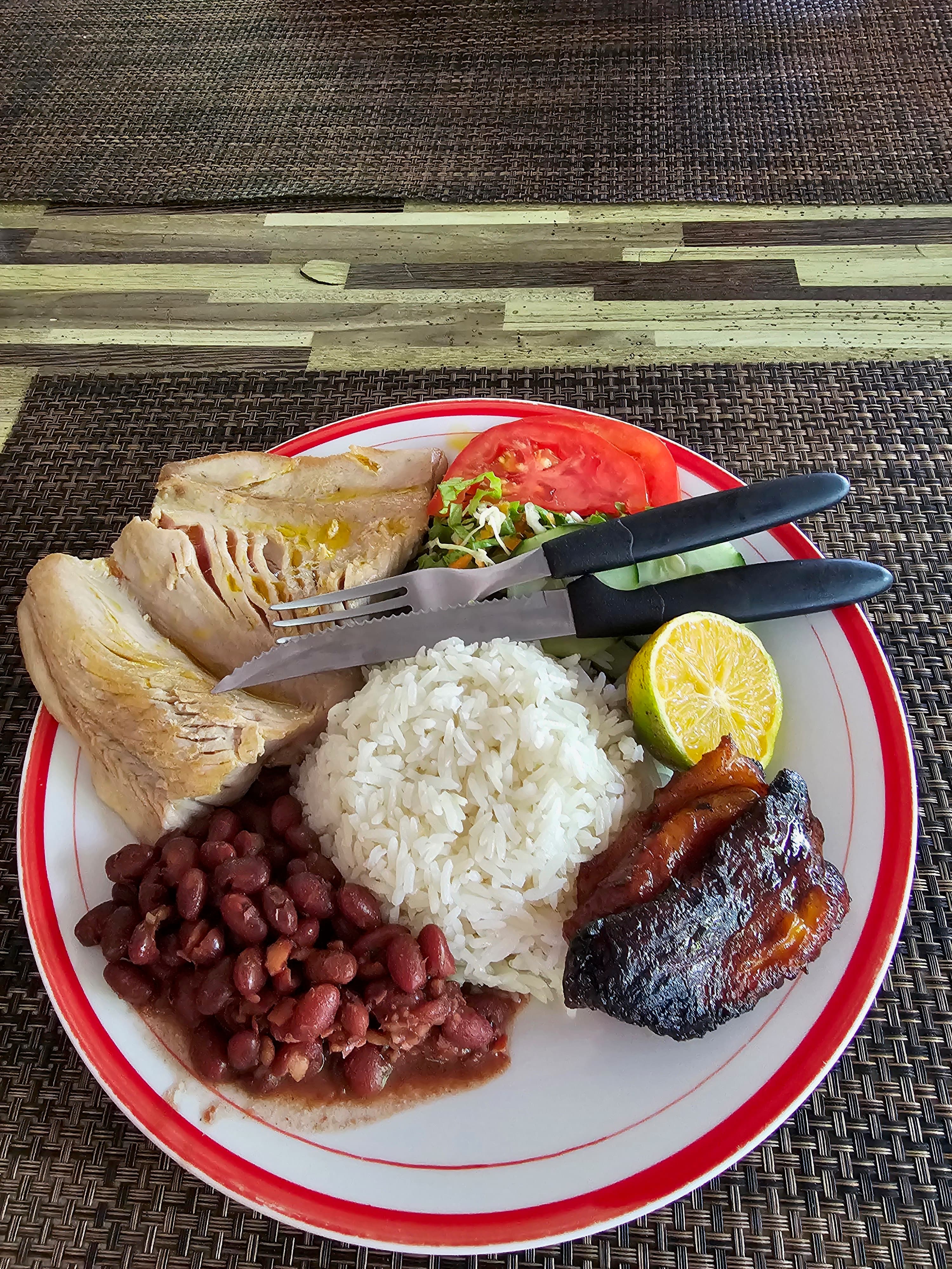 Fish plate at Soda Playa Garza